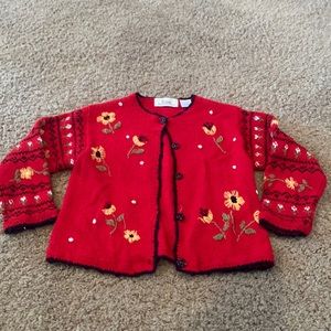 Girl’s button up sweater